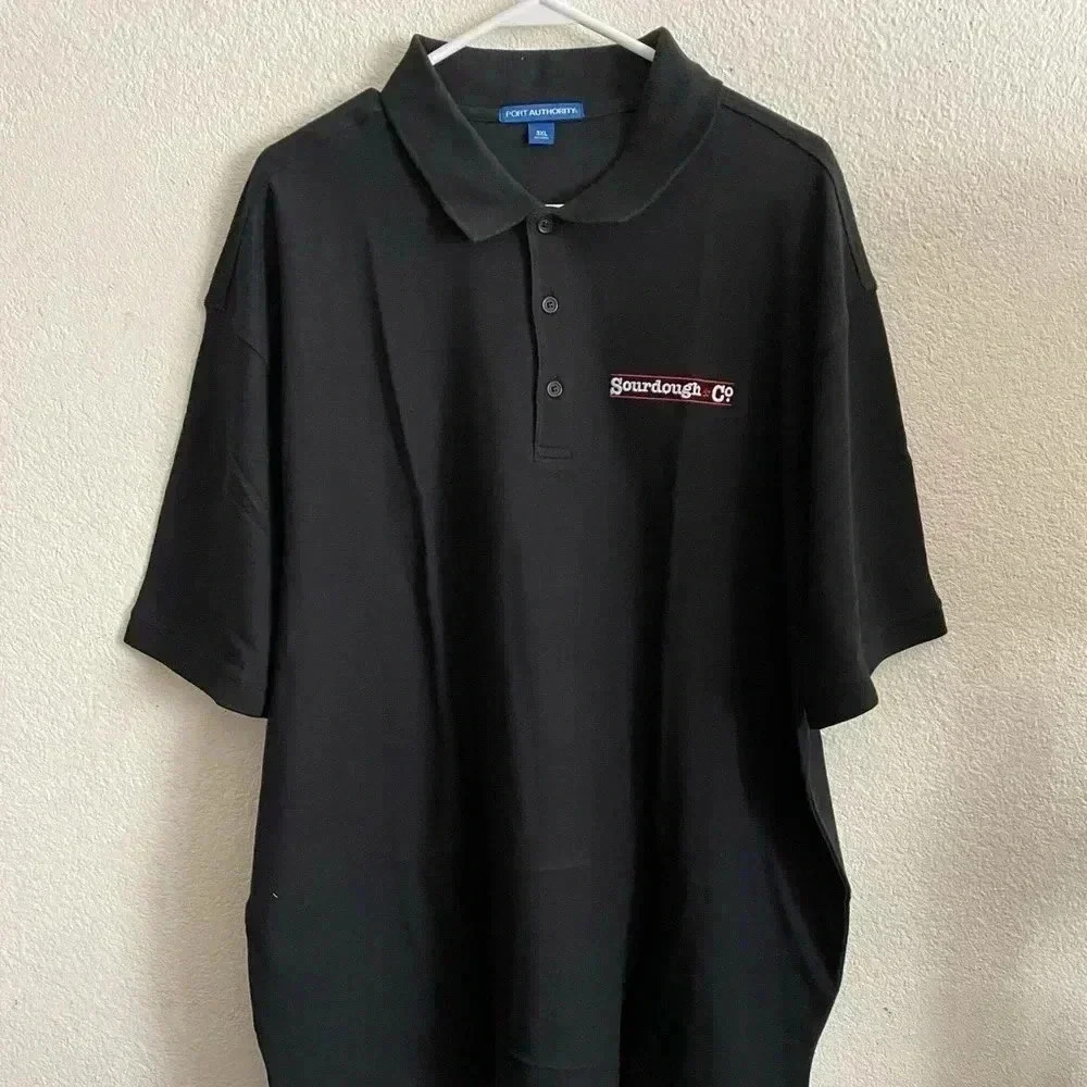 Men Black Polo Shirt 3XL